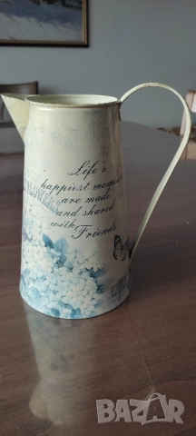 Метална кана* Ваза* Винтидж излъчване* , снимка 3 - Вази - 52397372