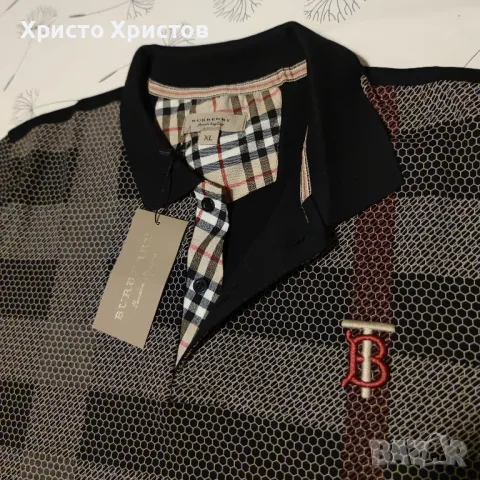 Мъжка луксозна блуза BURBERRY XL, снимка 3 - Тениски - 46852585