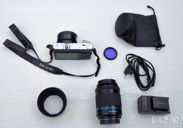 Продавам безогледален фотоапарат Samsung NX500, снимка 2 - Фотоапарати - 46412040