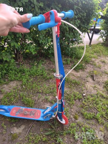 Детска тротинетка play 5, със спирачки, синя, снимка 1 - Детски велосипеди, триколки и коли - 45333027