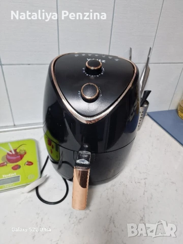 Фритюрник с горещ въздух Voltz V51980I, 1400W, 4.5 l, 80-200 C, Таймер, снимка 3 - Фритюрници - 50767580