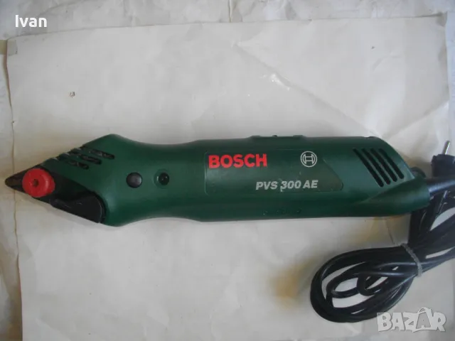 BOSCH PVS300AE Швейцарски оригинален 2004г. Мини лентов шлайф двустранен Made in Switzerland 300Вата, снимка 2 - Други инструменти - 46884072