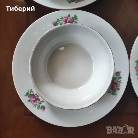 Порцеланови чинии плитки, снимка 4 - Чинии - 52082962