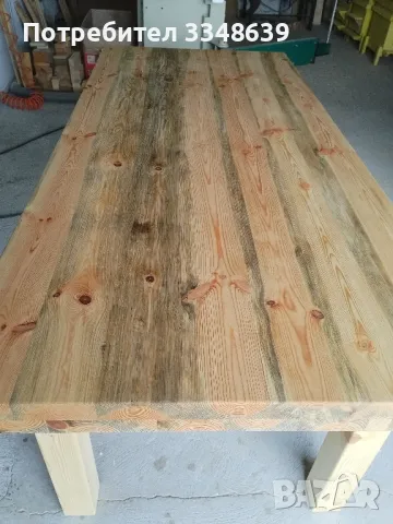 Маса от масивна дървесина., снимка 2 - Градински мебели, декорация  - 50056265