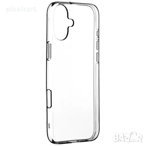 Силиконов калъф за iPhone 16, 0.5 mm, Прозрачен, снимка 1 - Калъфи, кейсове - 47902007