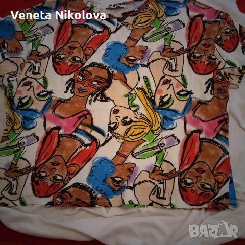 Дамска блуза с къс ръкав , снимка 3 - Тениски - 54246240