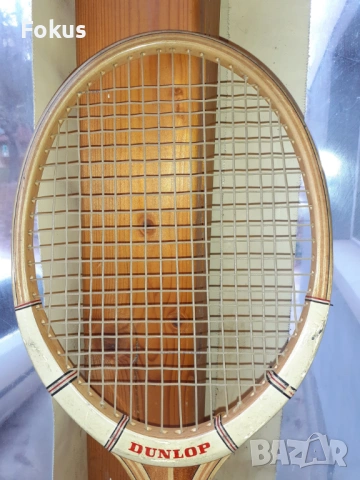 Стара колекционерска ракета за тенис Dunlop Maxply, снимка 4 - Антикварни и старинни предмети - 53389614