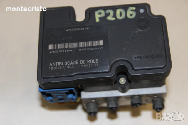 ABS модул Peugeot 206 (1998-2009г.) 9641871180 / 10097011053 / 10.0970-1105.3 / 10.0207-0002.4, снимка 2 - Части - 53614399