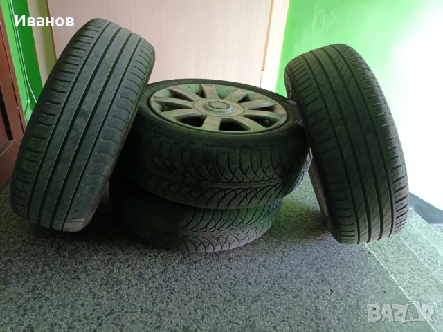 Продавам алуминиеви джанти от Toyota Avensis 2001 година заедно с гумите., снимка 3 - Гуми и джанти - 51578493