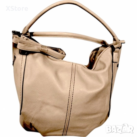 Стилна и просторна дамска чанта тип "торба", снимка 6 - Чанти - 52584738