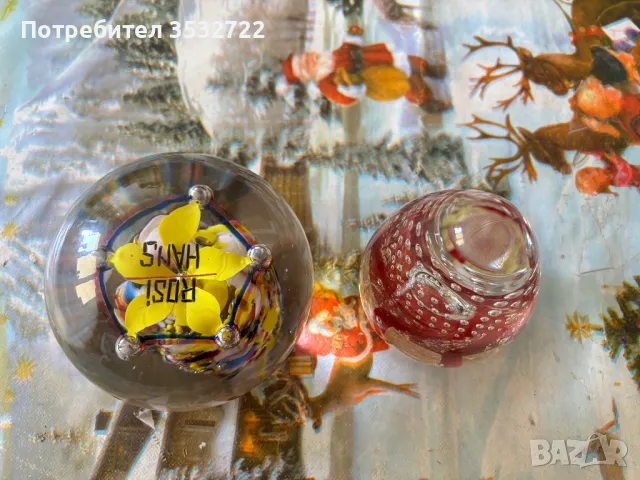 Две топки морано , снимка 4 - Декорация за дома - 50373041