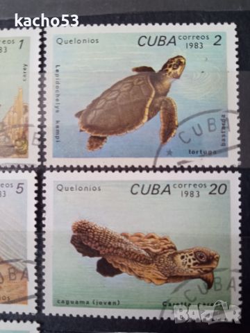 1983 г. Костенурки. Куба, снимка 3 - Филателия - 45430999