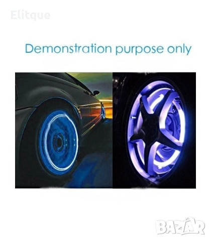 Капачки за вентили с разноцветни светлини – ДМ - 2 броя