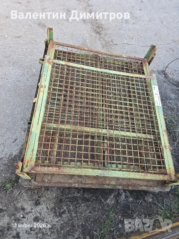 Железен палет, бокс  110/90, снимка 6 - Стелажи и щандове - 53474188
