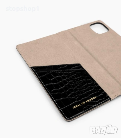 Ideal of Sweden Iphone 13 pro jet black Croco кейс калъф , снимка 5 - Калъфи, кейсове - 54193508