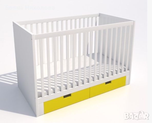 Бебешко креватче / легло / кошарка с чекмеджета, Икеа, снимка 2 - Кошарки - 45382409