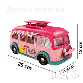 Кукла Барби с камион за сладолед , снимка 11 - Кукли - 52657844