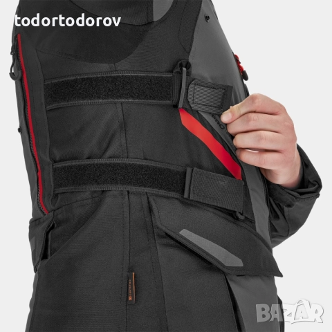 Мъжко текстилно мото яке SHIMA DUNE Red/Black,протектори,вентилация, снимка 8 - Аксесоари и консумативи - 51515352