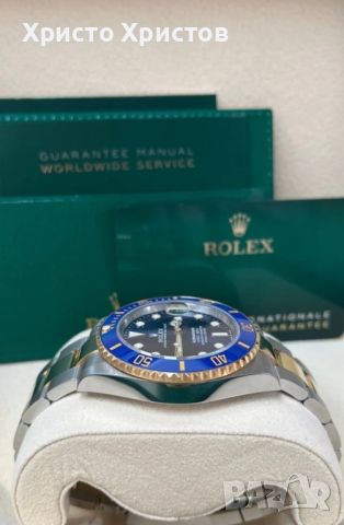 Мъжки луксозен часовник Rolex Submariner Blue Dial Ceramic Bezel 126613LB           , снимка 6 - Мъжки - 41831097