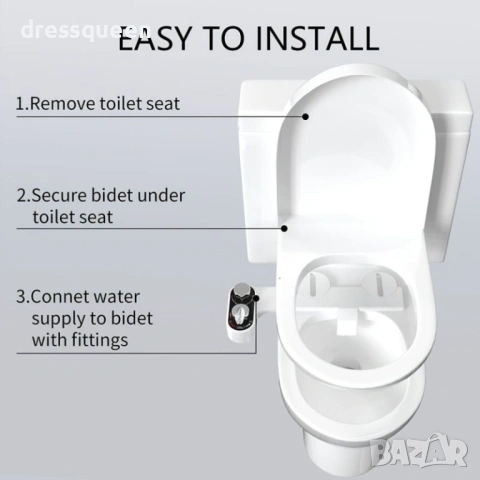 4676 Хигиенично биде за топла и студена вода с изтеглящи се накрайници и регулиране на дебита, снимка 4 - Други стоки за дома - 53824145