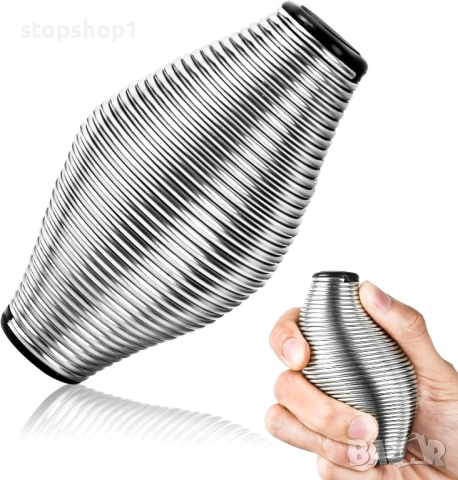 Метални играчки за пружини Kastwave Fidget за възрастни, 20 фунта от неръждаема стомана, топка за ст, снимка 2 - Други игри - 53608237