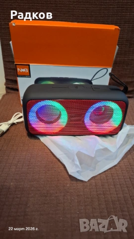 Блутут колонка NB-051 с Радио, USB, TF, снимка 3 - Bluetooth тонколони - 53937153