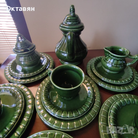 Керамичен сервиз за чай,19 части, снимка 6 - Сервизи - 53278921