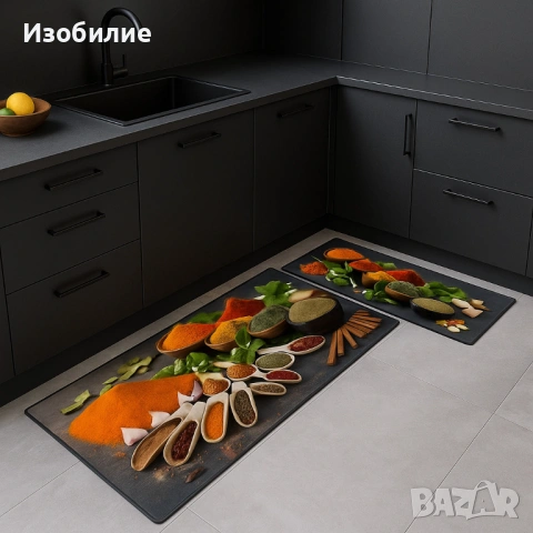 Комплект водоустойчиви постелки за кухня, различни цветове, снимка 11 - Други - 53726249
