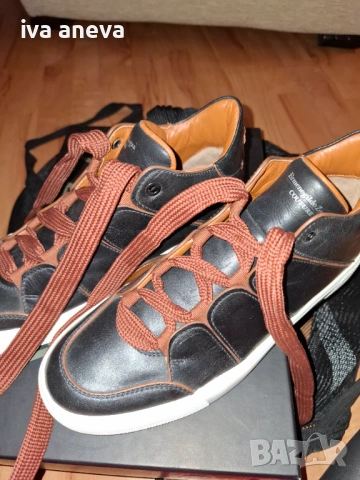 Луксозни мъжки сникърси Ermenegildo Zegna Couture Tiziano, снимка 7 - Маратонки - 53670490