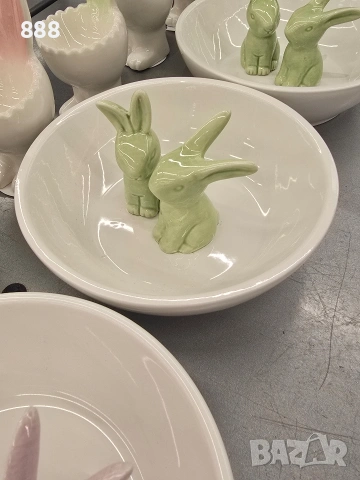 великденски купички подноси зайчета , снимка 3 - Чинии - 53564408