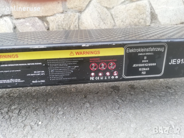 Ел. Тротинетка isinwheel с одобрение за движение по пътищата, двойно окачване (ABE, eKFV), снимка 7 - Велосипеди - 51533030