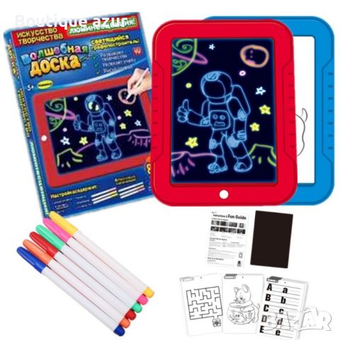 Светещ таблет за рисуване Magic Sketch Pad , снимка 1 - Образователни игри - 45239736