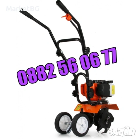 Бензинова мотофреза 74 куб, бензинов мотокултиватор, снимка 5 - Градинска техника - 53702371