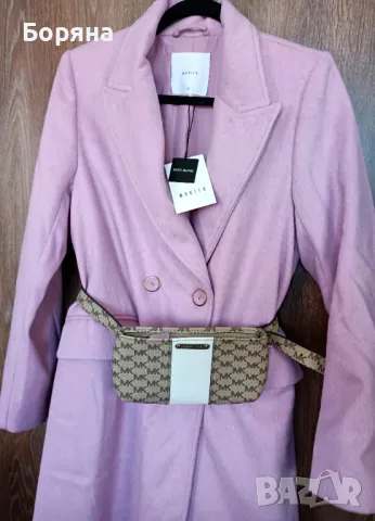 Mohito ново с етикет лилаво палто с вълна, снимка 1