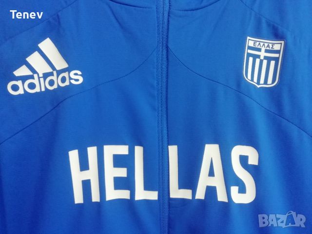 Hellas Greece Adidas Primeblue Adizero оригинално ново яке горнище ветровка Адидас Гърция дамско S, снимка 4 - Якета - 45975143