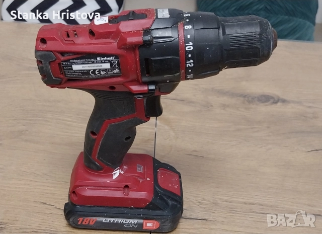 Акумулаторен Винтовер Einhell TC CD 18 LI , за части. , снимка 3 - Други инструменти - 52118729