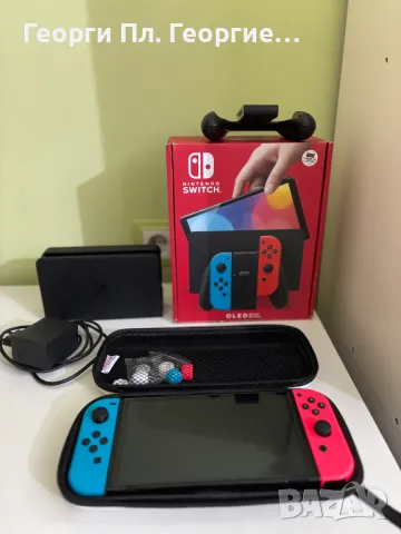 Nintendo Switch Оled Blue and Red, снимка 2 - Nintendo конзоли - 48787234