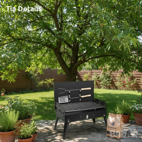 Градинска сгъваема скара за къмпинг и пикник, снимка 7 - Други стоки за дома - 53004641