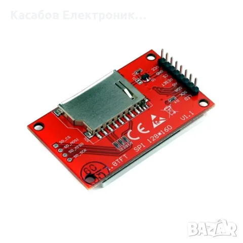 TFT LCD Дисплей 1.8" SPI ST7735S със слот за SD карта, снимка 3 - Друга електроника - 46858009