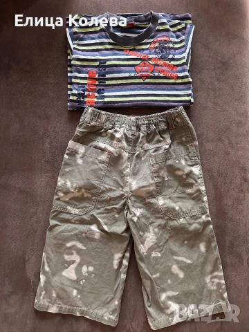Панталонки и тениска за момче 6 г, снимка 2 - Детски комплекти - 51323538