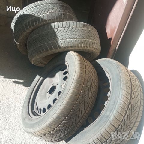 Зимни гуми 16"Опел Зафира,на оригинални стоманени  джанти., снимка 4 - Автомобили и джипове - 45195079