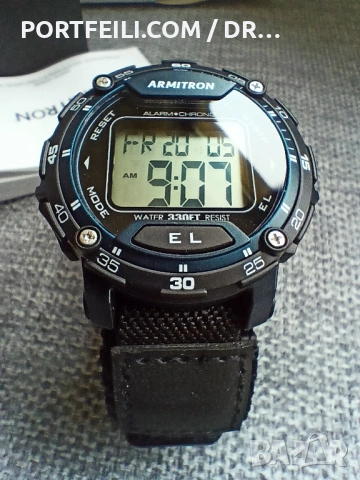 ARMITRON USA, син, чисто нов, супер подсветка и добра алтернатива на Casio, снимка 2 - Мъжки - 54245111