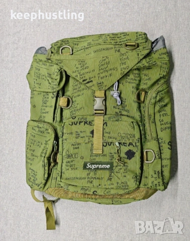 Мъжка Градска Спортна Раница Supreme Dark Olive Green Cordura