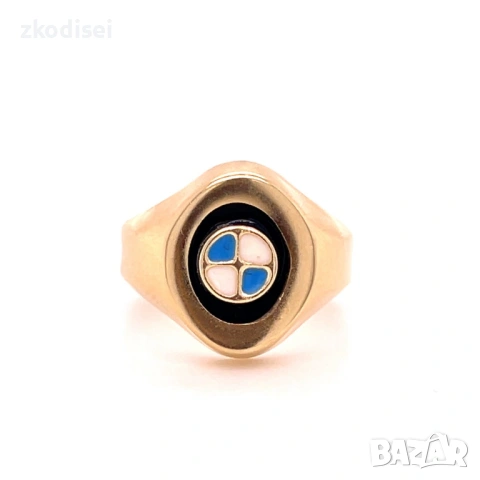 Златен детски пръстен 2,31гр. размер:50 14кр. проба:585 модел:36321-1