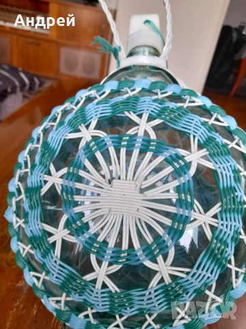 Стара стъклена бъклица,павур, снимка 5 - Други ценни предмети - 53380057