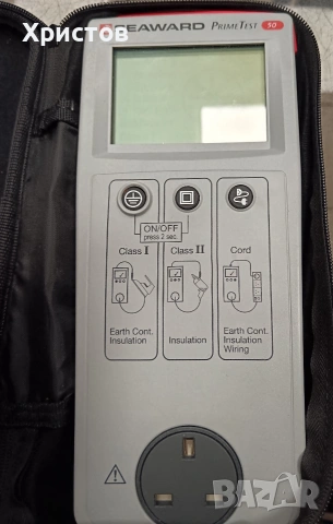 Преносим уред за изпитване на уреди (PAT tester) Seaward PrimeTest 50. , снимка 2 - Друга електроника - 54033168