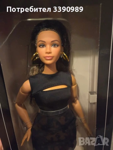 Кукла Barbie Basics Модел 5 – Колекционерска кукла с кестенява коса, черна мини рокля - Mattel, снимка 8 - Кукли - 49919091