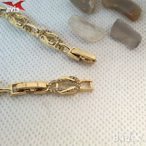 Гривна с 14К златно покритие 234835, снимка 3 - Гривни - 52985279