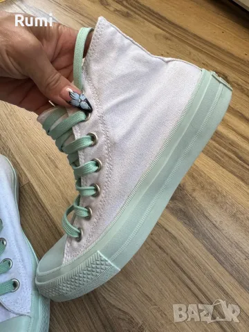 Оригинални високи бели кецове Converse ! 37 н, снимка 5 - Кецове - 49596733