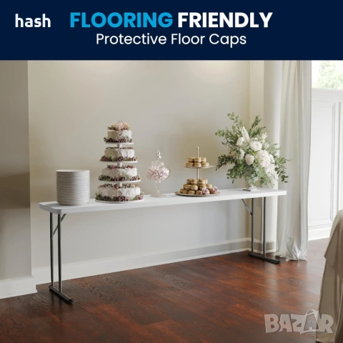 Сгъваема маса за кетъринг / Конферентна маса правоъгълна 240x45xh74cm - цял плот, снимка 7 - Работни маси и бюра - 53738961